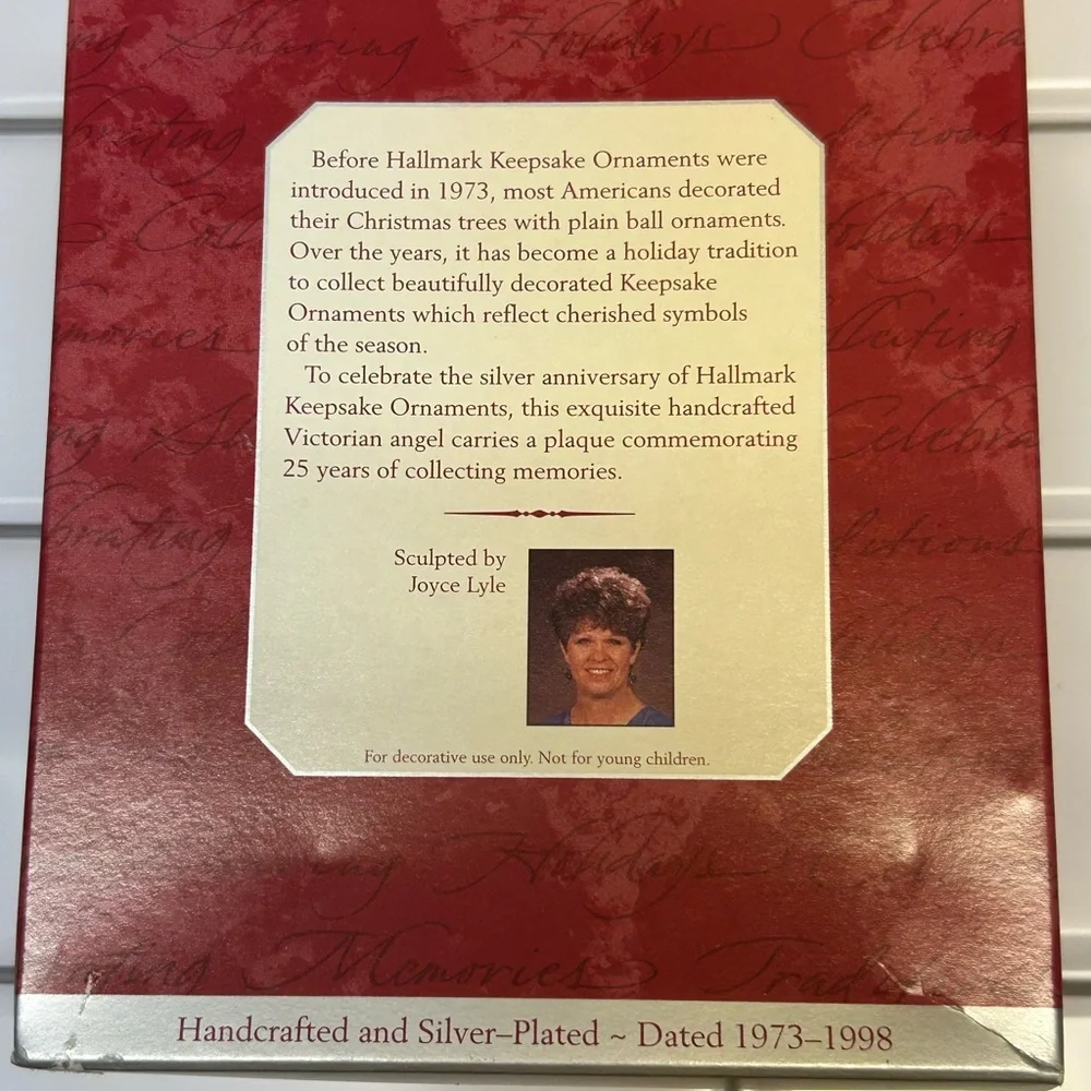 Hallmark Keepsake Ornament Joyful Messenger Angel Anniversary Edition 1973-1998